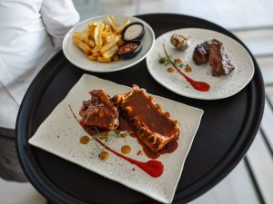 BBQ Beef Short Ribs and Filet Mignon served at Crown Grill House in Dubrovnik