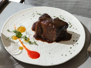Slow-cooked Beef Brisket served at Crown Grill House in Dubrovnik