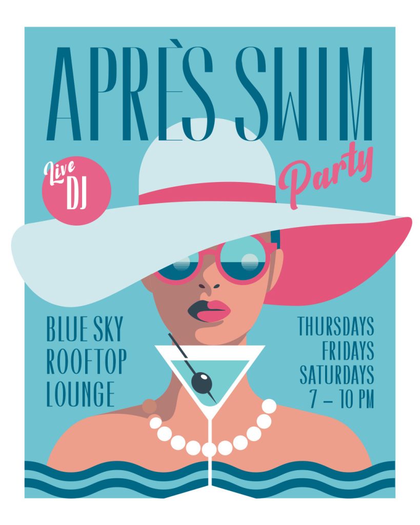 Après Swim Party at Blue Sky Rooftop Lounge, Royal Hotels & Resort Dubrovnik – live DJ every Thursday, Friday and Saturday