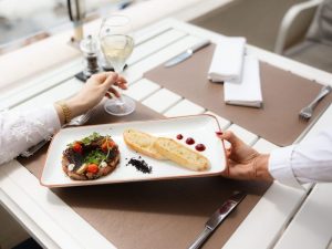 Tuna Tartare served at Sunset Restaurant in Dubrovnik