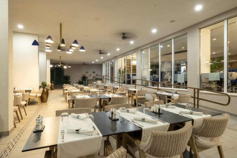 Elegant dining room with beautifully arranged tables and contemporary decor at Vista Restaurant Dubrovnik